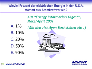 Fragetyp Multiple Choice - Buchstaben