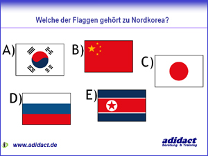 Fragetyp Multiple Choice - Buchstaben